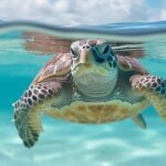 Tauchen Hurghada – Meeresschildkröte im Roten Meer